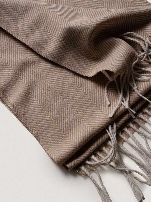 Sciarpa con frange|Colore:Beige