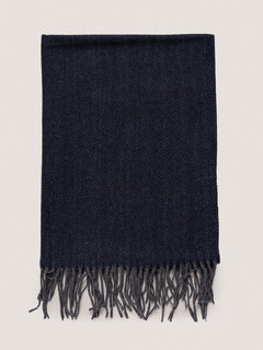 Sciarpa con frange|Colore:Blu