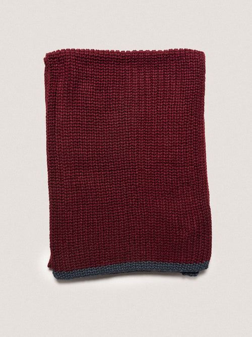 Sciarpa bordo contrasto colore|Colore:Bordeaux