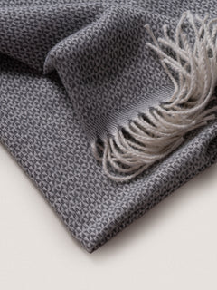 Sciarpa con frange|Colore:Grigio