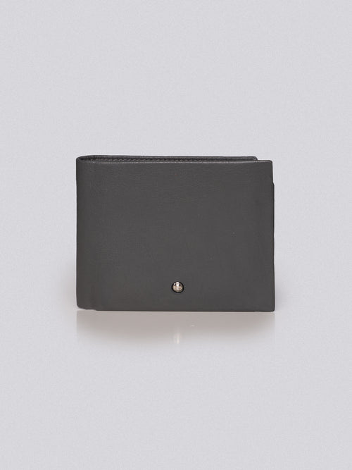 Portafoglio in pelle|Colore:Grigio