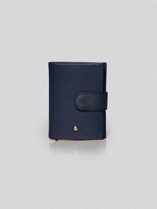 Portafoglio in pelle|Colore:Blu