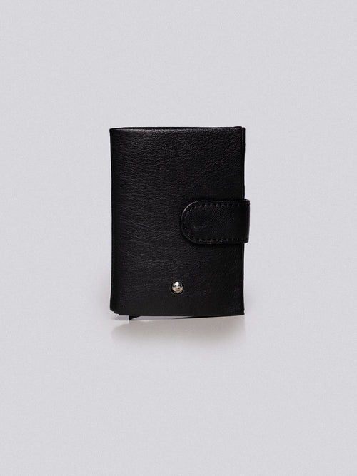 Portafoglio in pelle|Colore:Nero