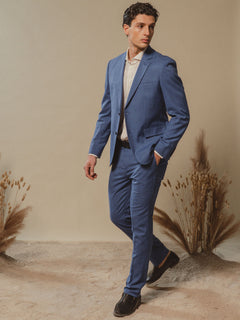 Abito uomo in tessuto misto|Colore:Blu