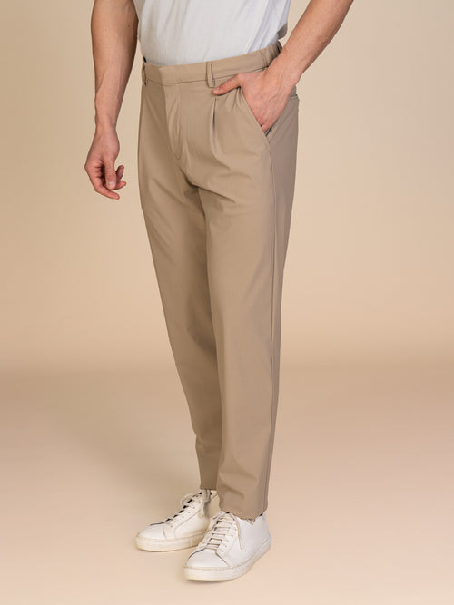 Pantaloni tessuto tecnico|Colore:Beige
