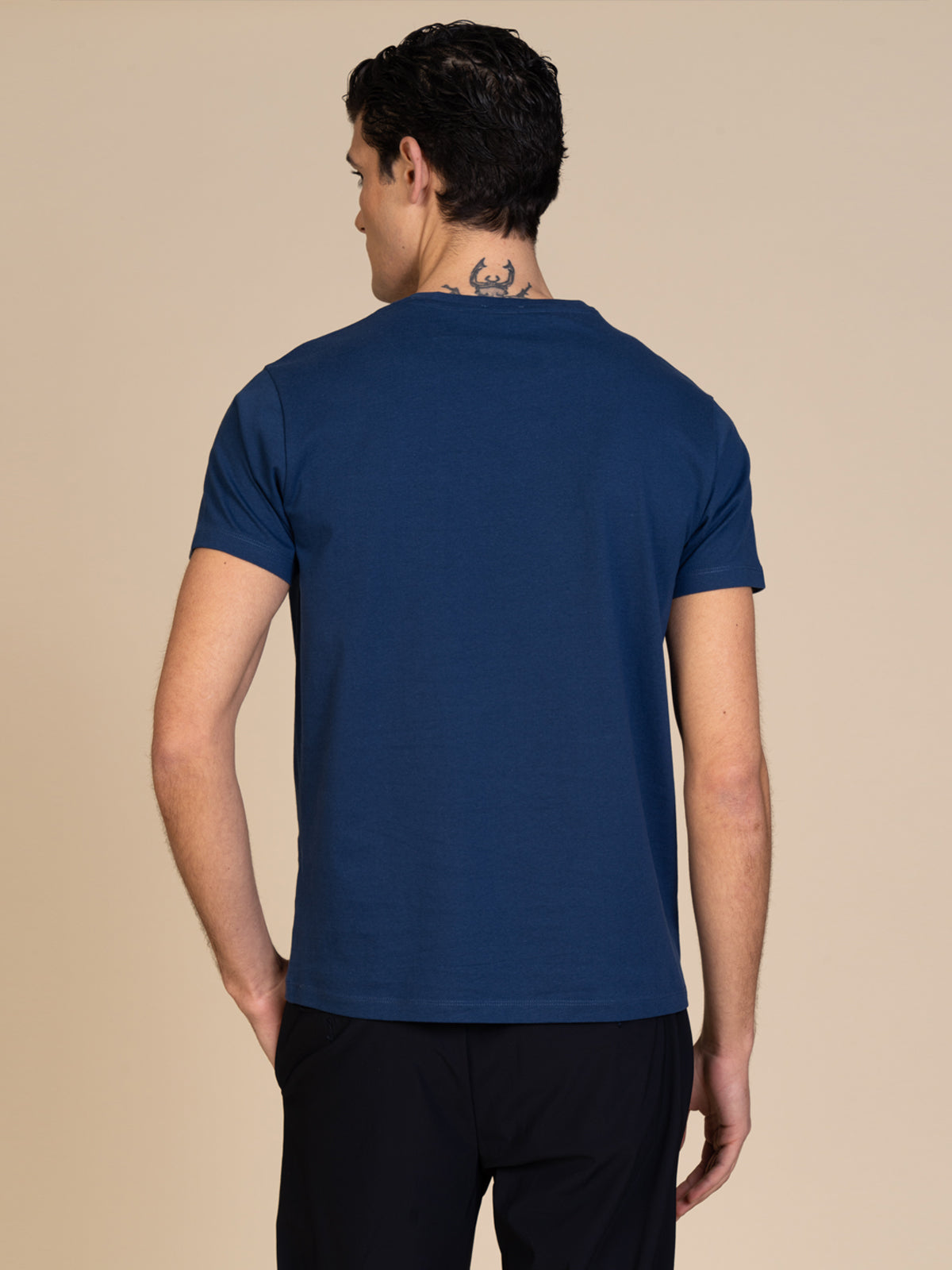 T-Shirt con taschino|Colore:Blu