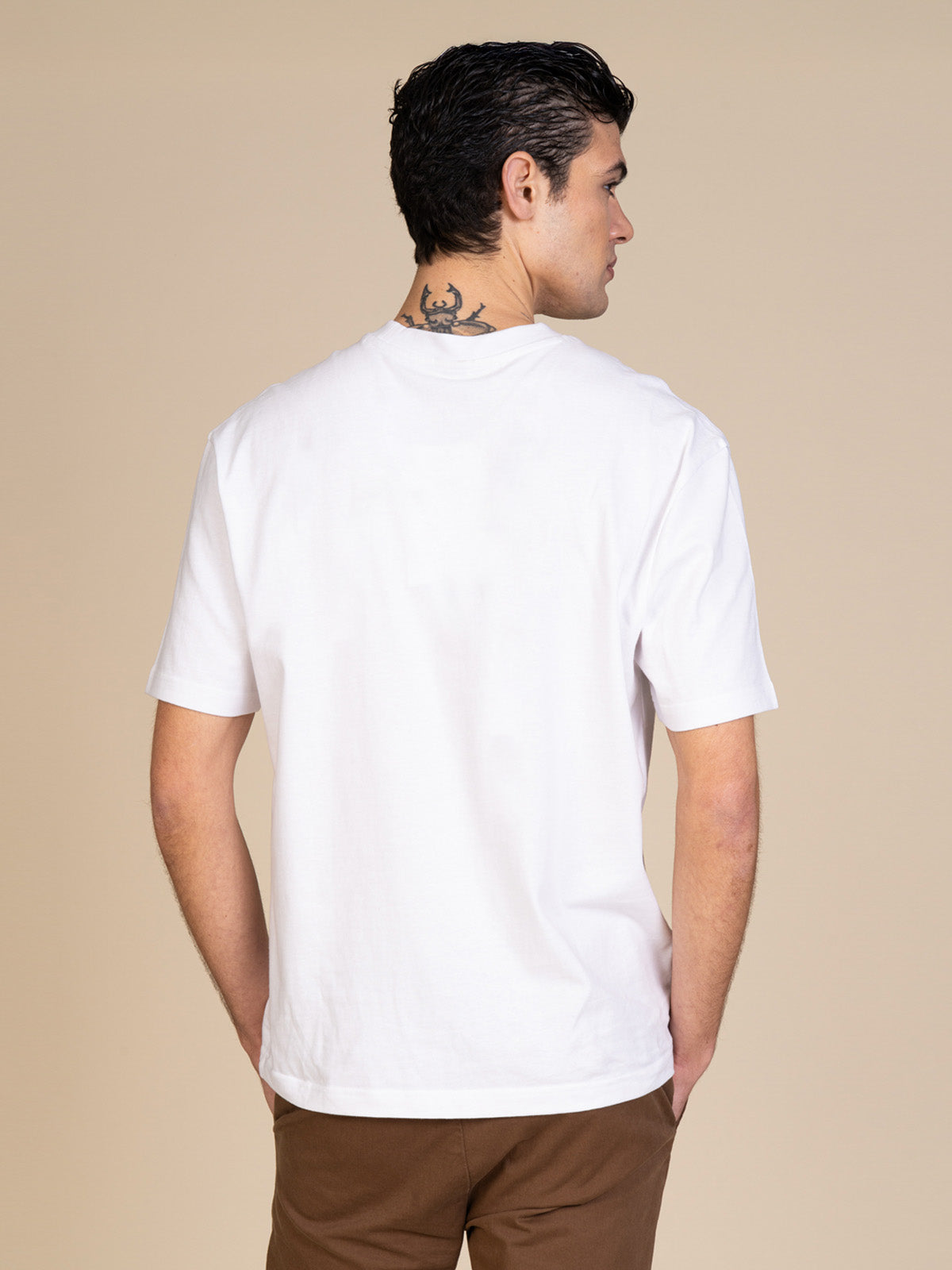 T-Shirt tinta unita|Colore:Bianco