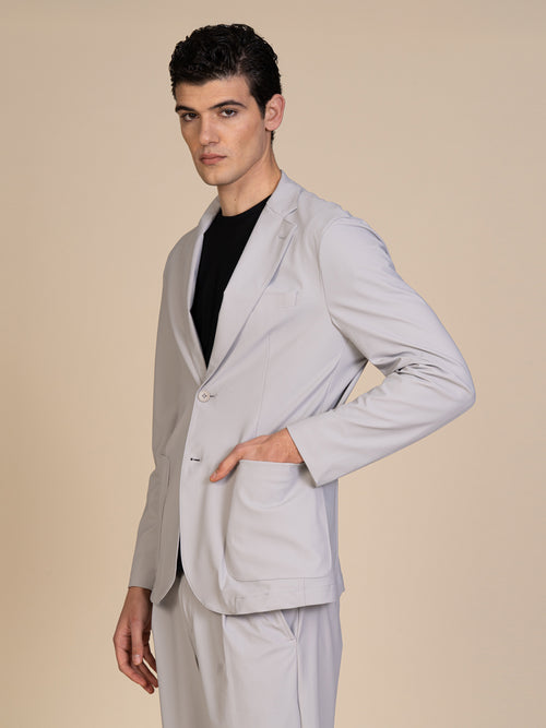 Giacca smart tessuto tecnico|Colore:Grey