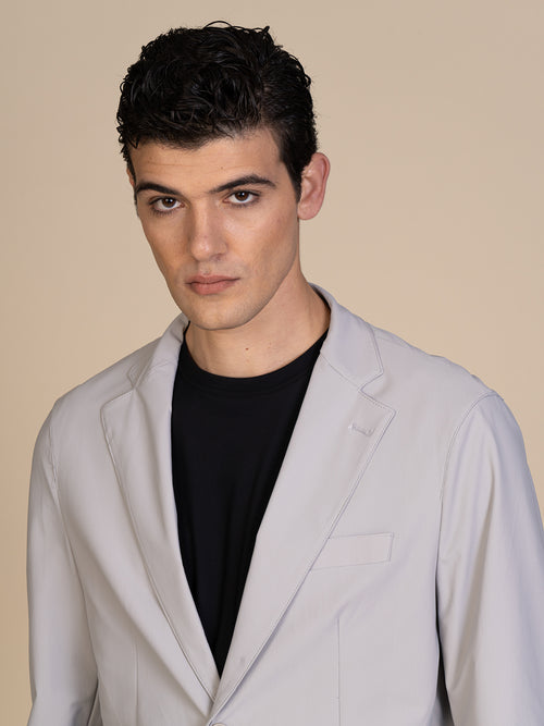 Giacca smart tessuto tecnico|Colore:Grey