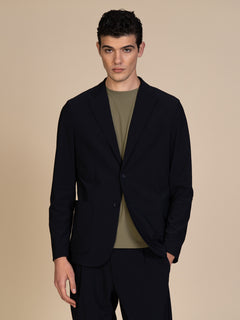 Giacca smart tessuto tecnico|Colore:Blu