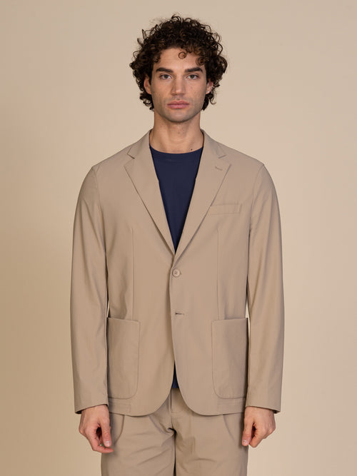 Giacca smart tessuto tecnico|Colore:Beige