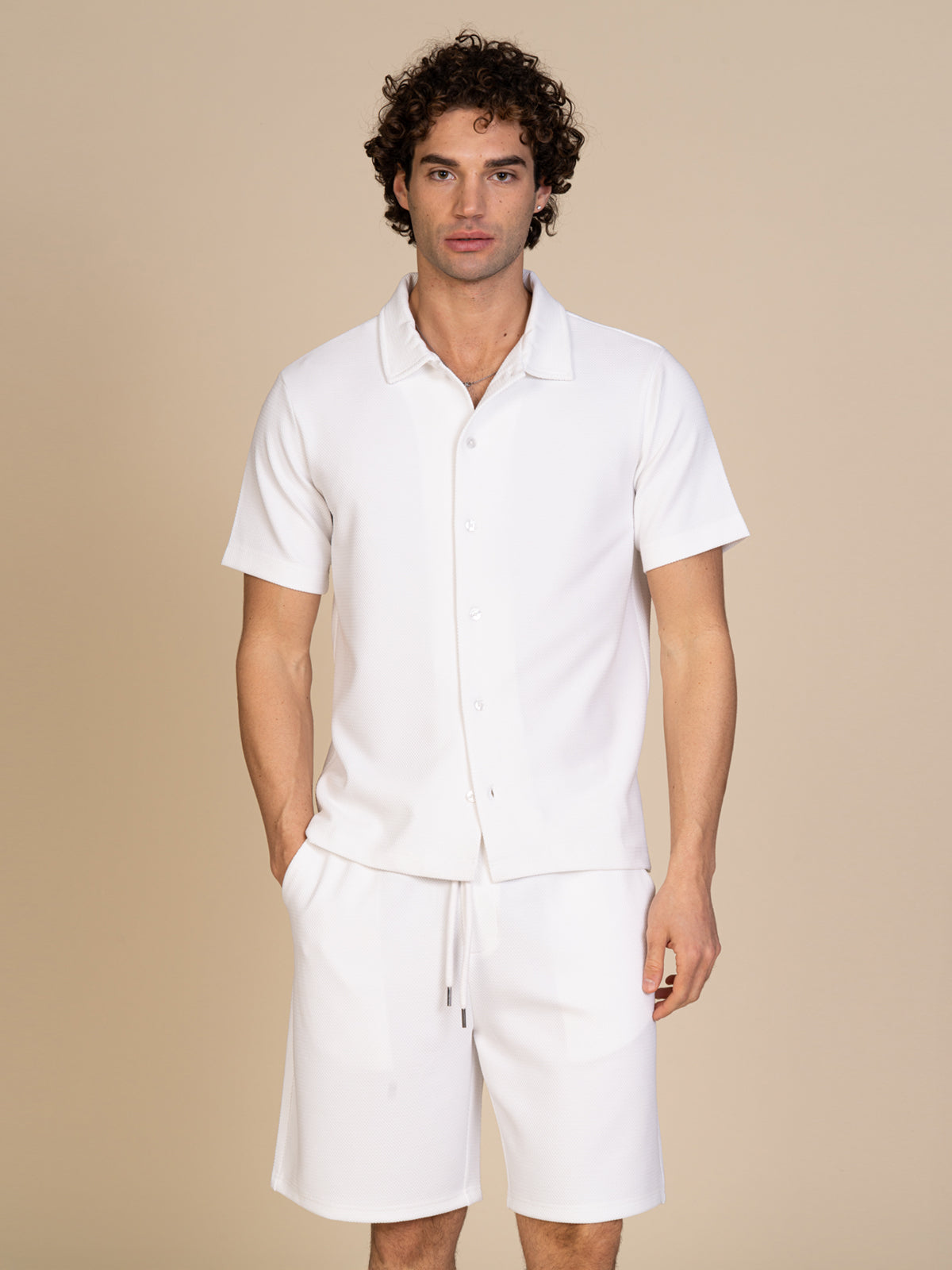 Camicia mezza manica |Colore:Bianco