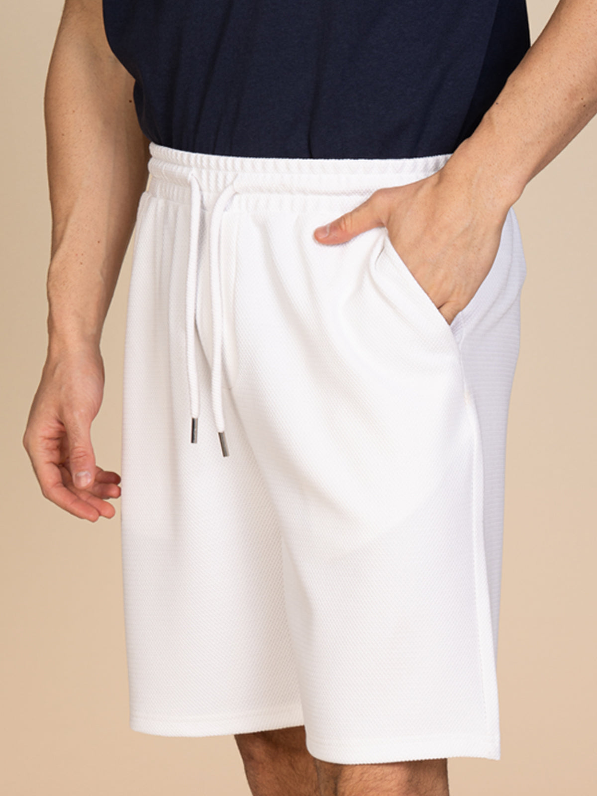 Bermuda in felpa|Colore:Bianco