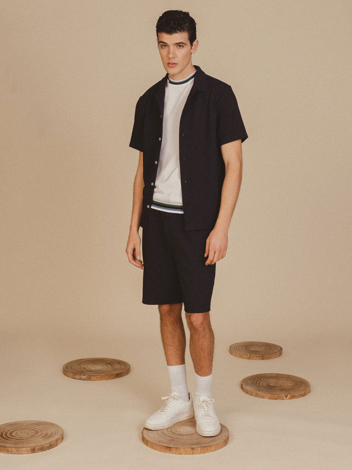 Camicia mezza manica |Colore:Blu