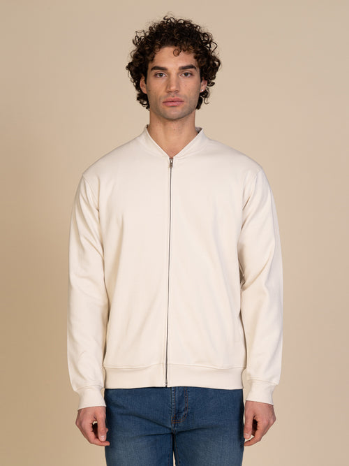 Felpa College|Colore:Panna