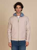 Giubbotto reversibile con cappuccio|Colore:Beige