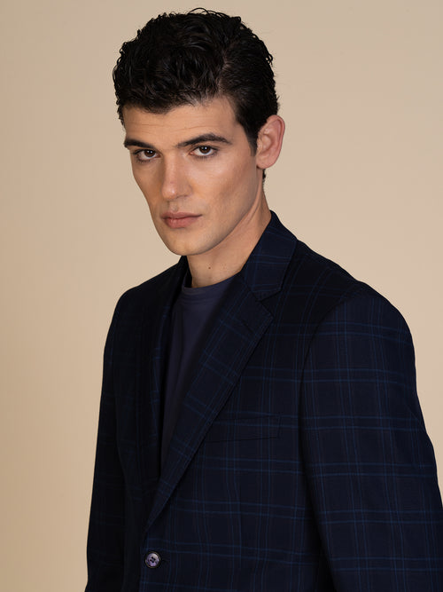 Abito Uomo a quadri|Colore:Blu