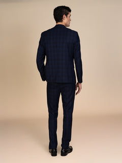 Abito Uomo a quadri|Colore:Blu