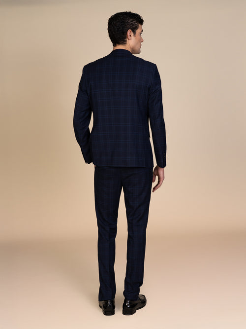 Abito Uomo a quadri|Colore:Blu