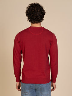 Maglia basic girocollo |Colore:Ciliegia