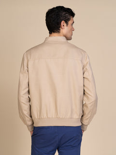 Giubbotto lino e cotone|Colore:Beige