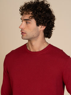 Maglia girocollo |Colore:Ciliegia