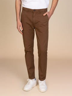 Pantaloni gabardina tasca America|Colore:Cacao