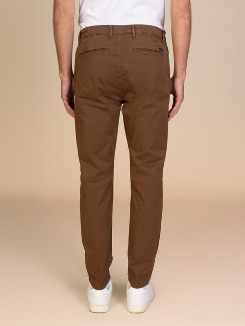 Pantaloni gabardina tasca America|Colore:Cacao