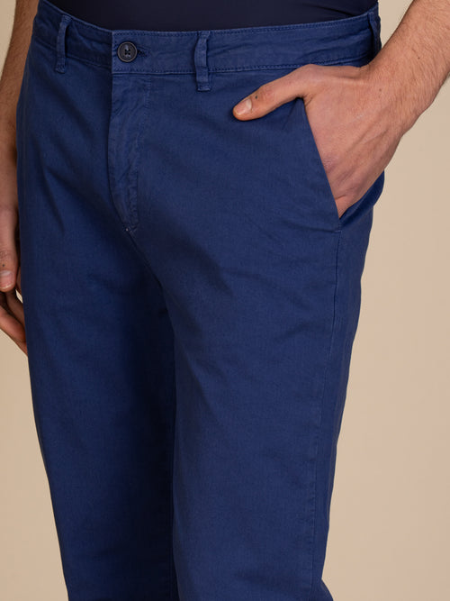 Pantaloni gabardina tasca America|Colore:Royal