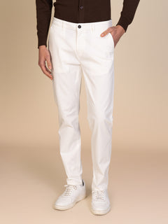 Pantaloni gabardina tasca America|Colore:Bianco