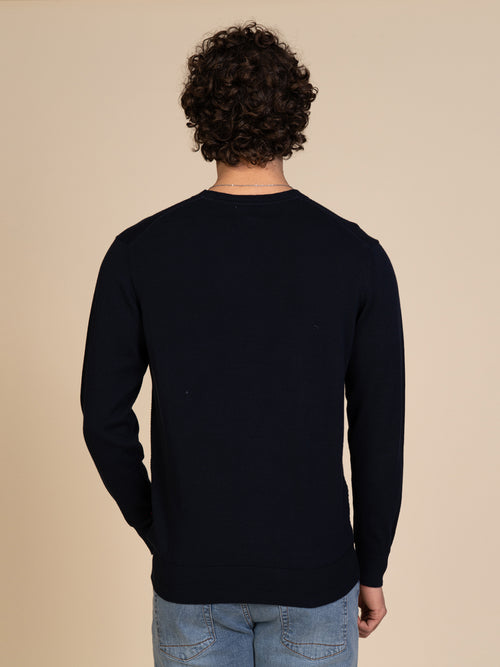 Maglia girocollo |Colore:Blu