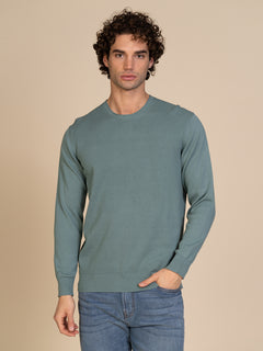 Maglia girocollo |Colore:Salvia