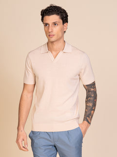 Polo maglia collo derby|Colore:Sabbia