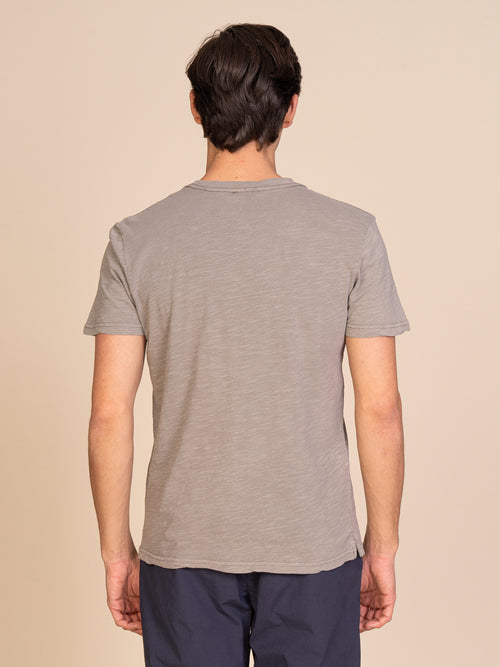 T-Shirt con taschino|Colore:Fango