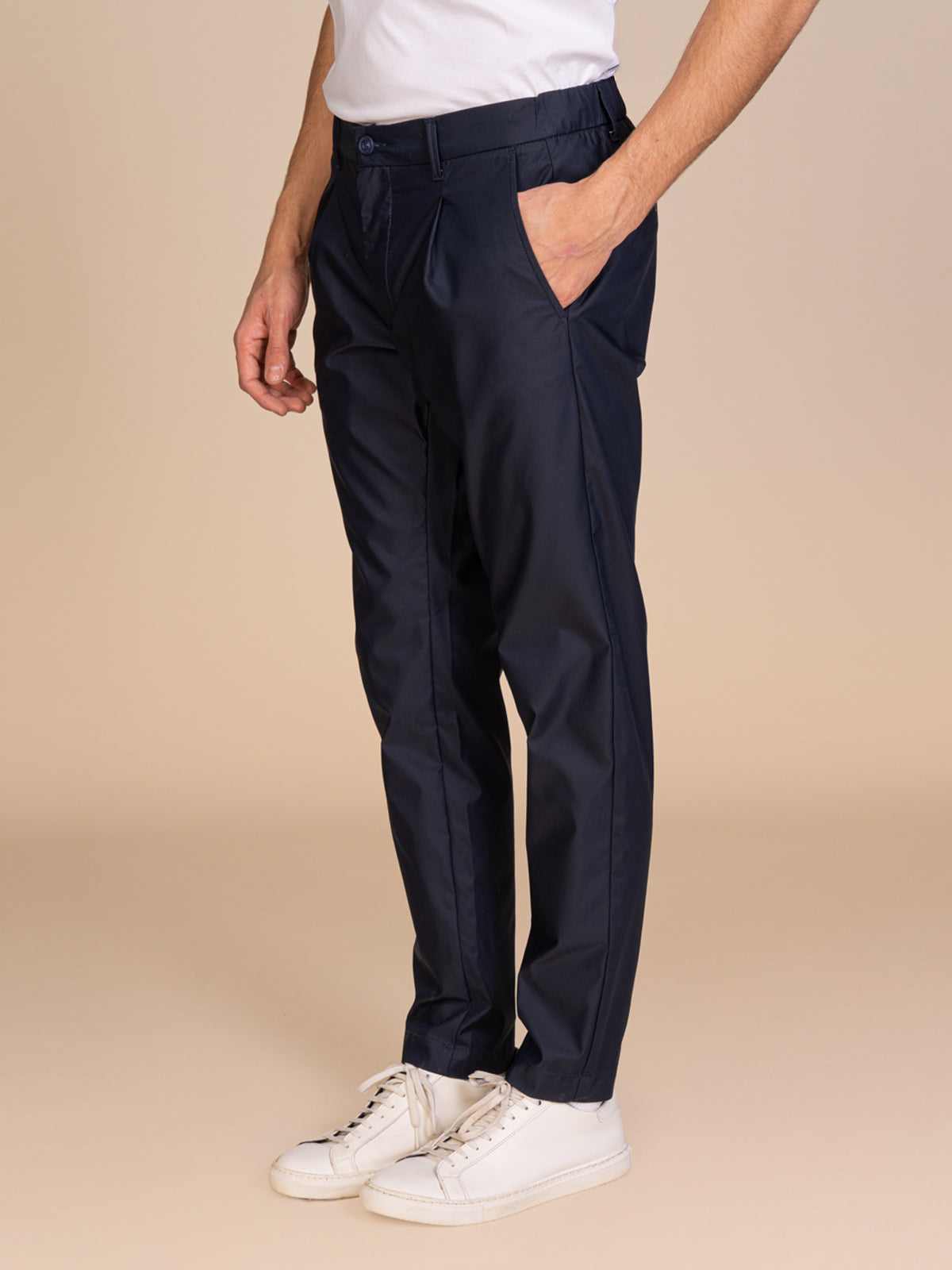 Pantaloni chino stretch|Colore:Navy