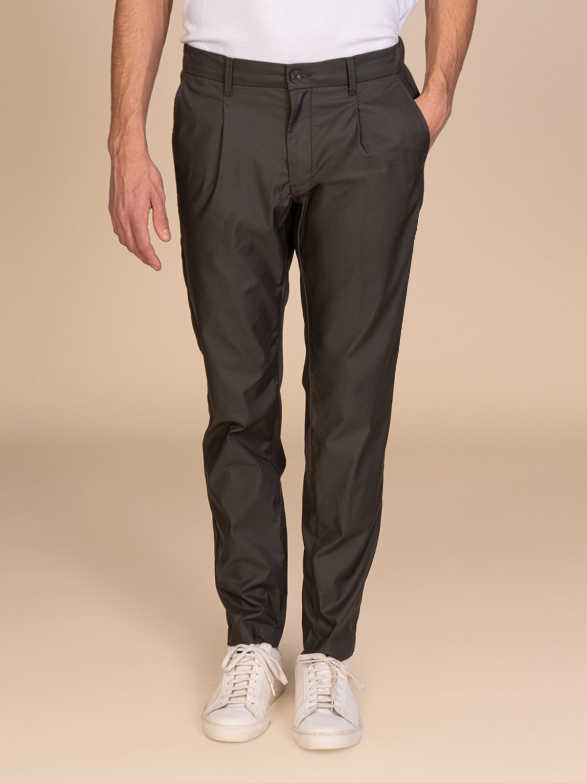 Pantaloni chino stretch|Colore:Verde