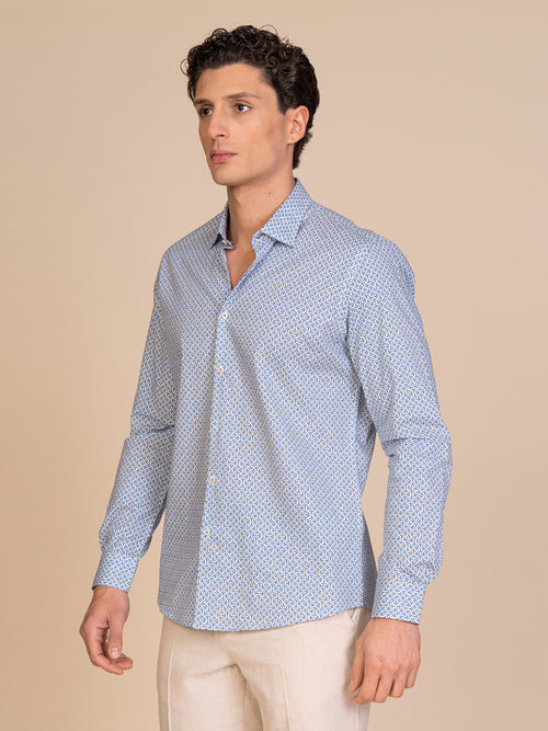 Camicia collo classico fantasia|Colore:Fantasia 1