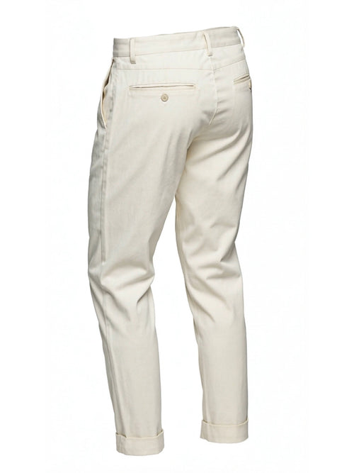 Pantaloni chino|Colore:Panna