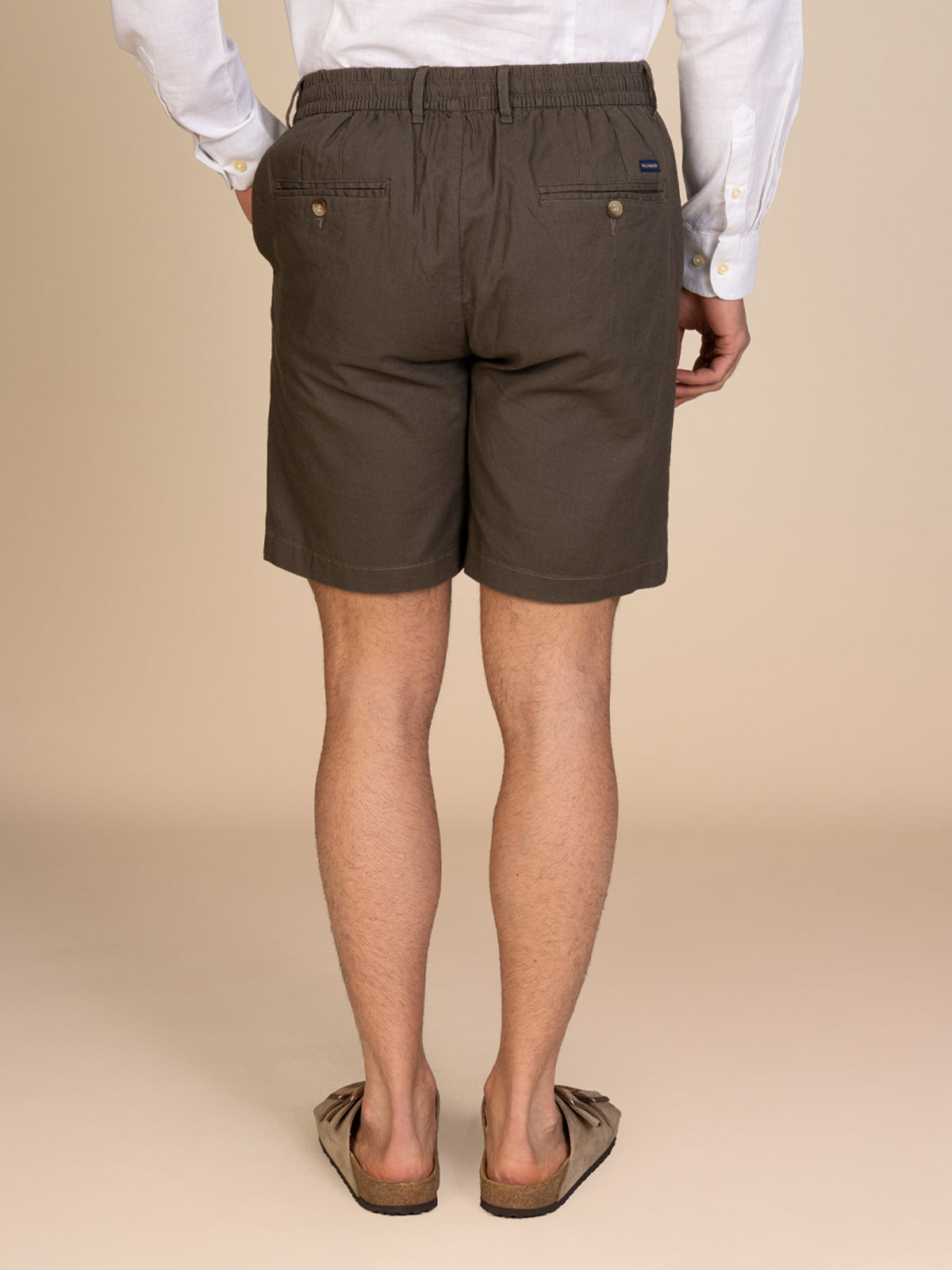 Bermuda misto lino|Colore:Cacao