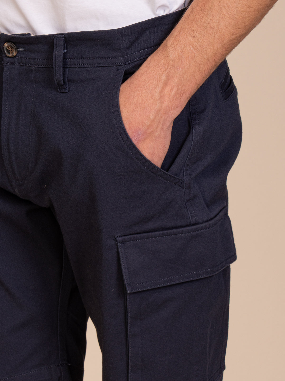 Bermuda con tasconi|Colore:Blu