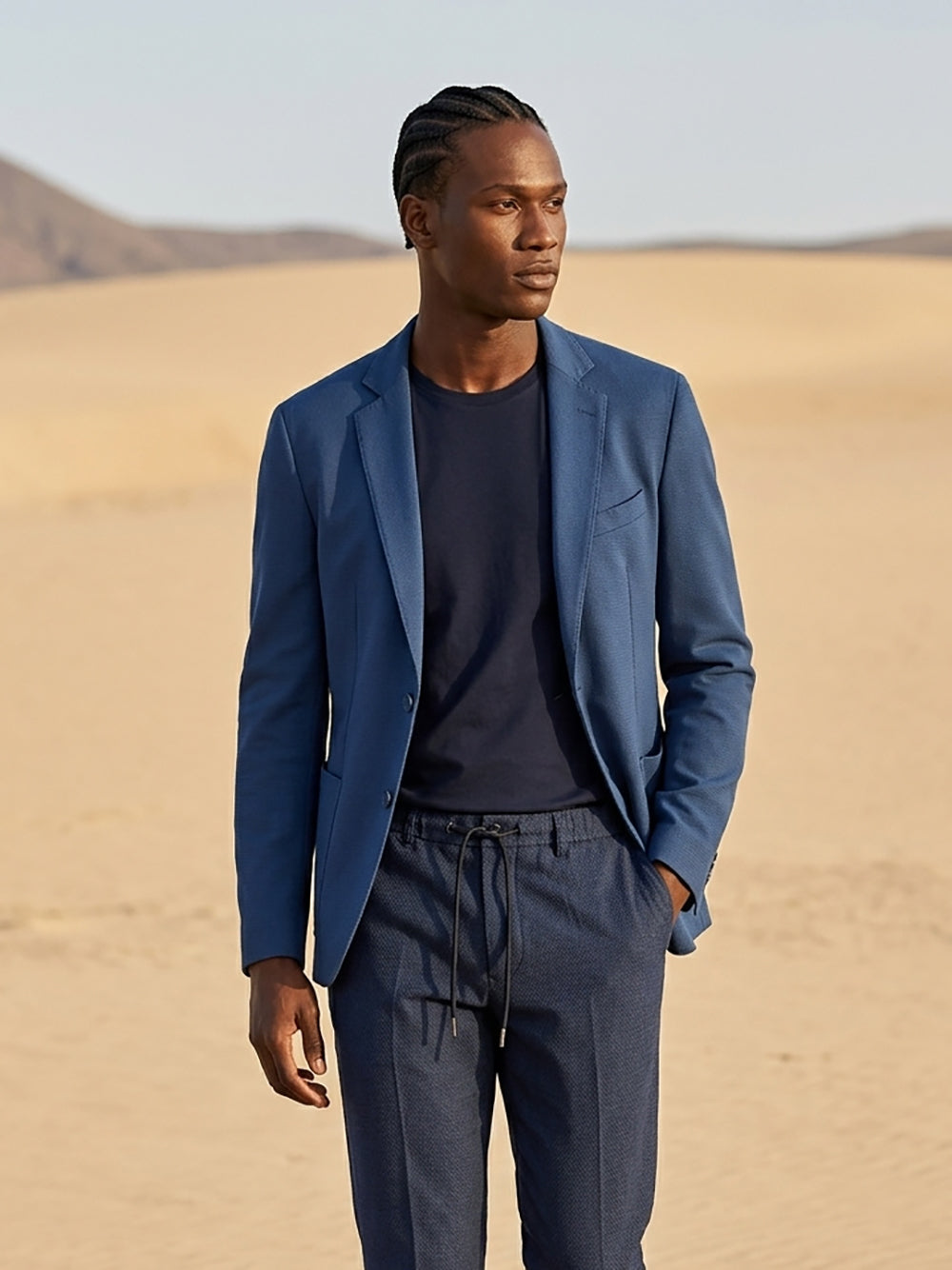 Giacca in tessuto armaturato|Colore:Royal