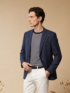 Giacca tessuto armaturato|Colore:  cobalto