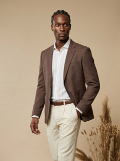 Giacca tessuto armaturato|Colore:Moro melange