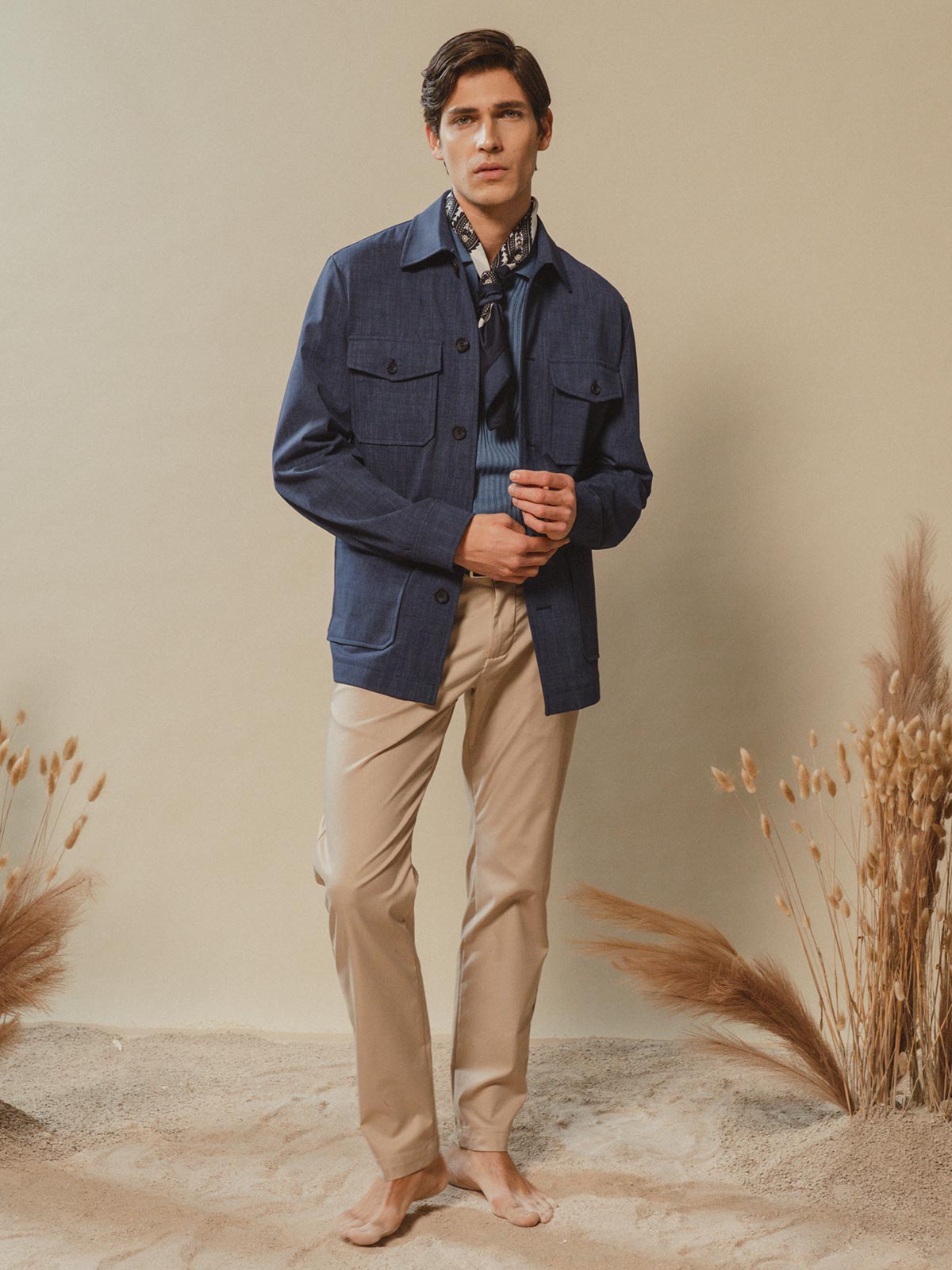 Giacca Safari|Colore:Blu