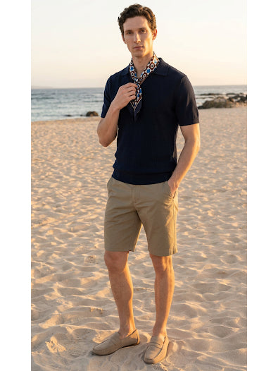 Bermuda in cotone stretch|Colore:Beige