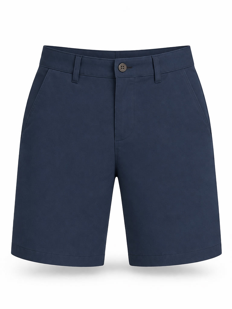 Bermuda in cotone stretch|Colore:Blu