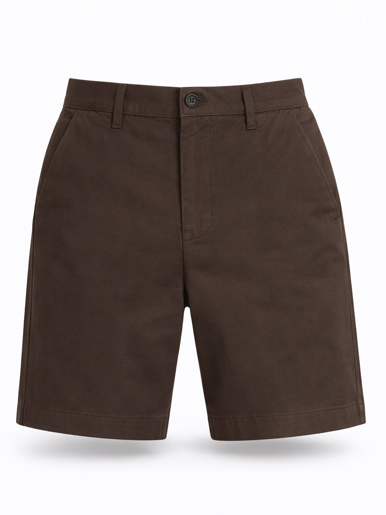 Bermuda in cotone stretch|Colore:Cacao