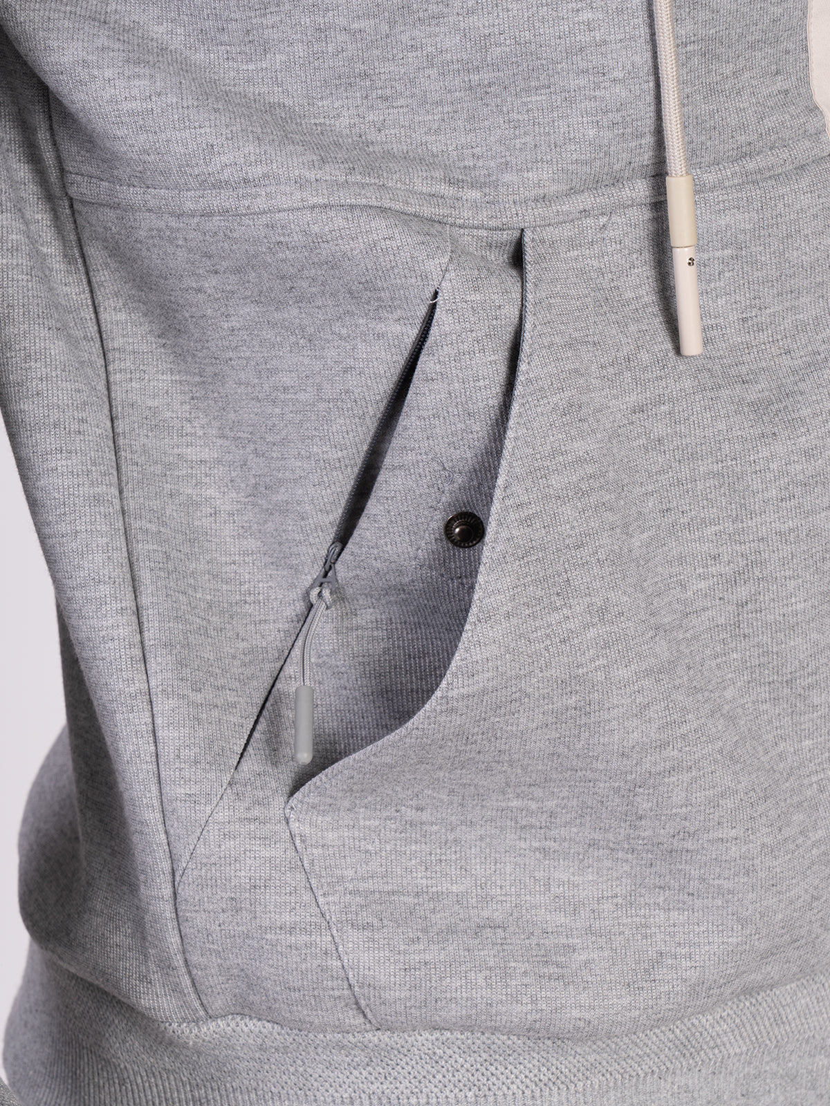 Felpa con zip|Colore:Grigio melange
