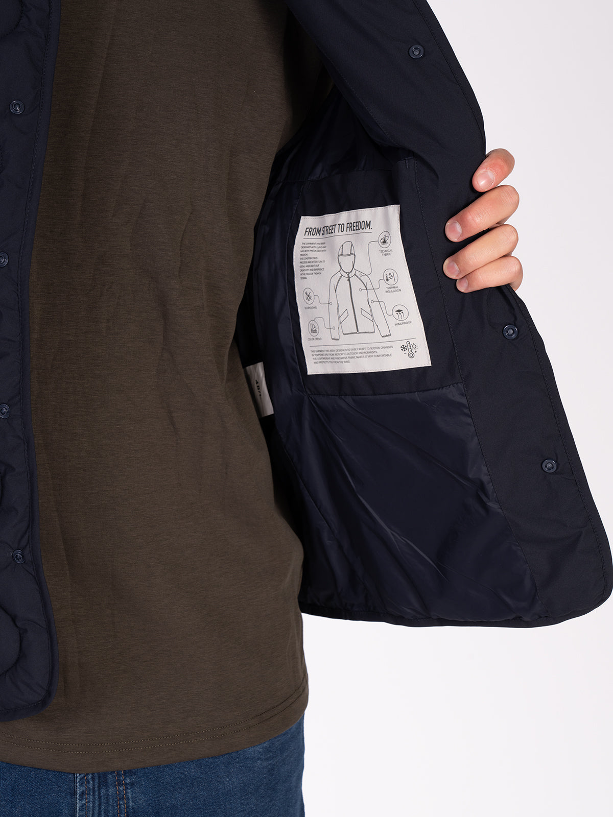 GILET TRAPUNTATO|Colore:Blu