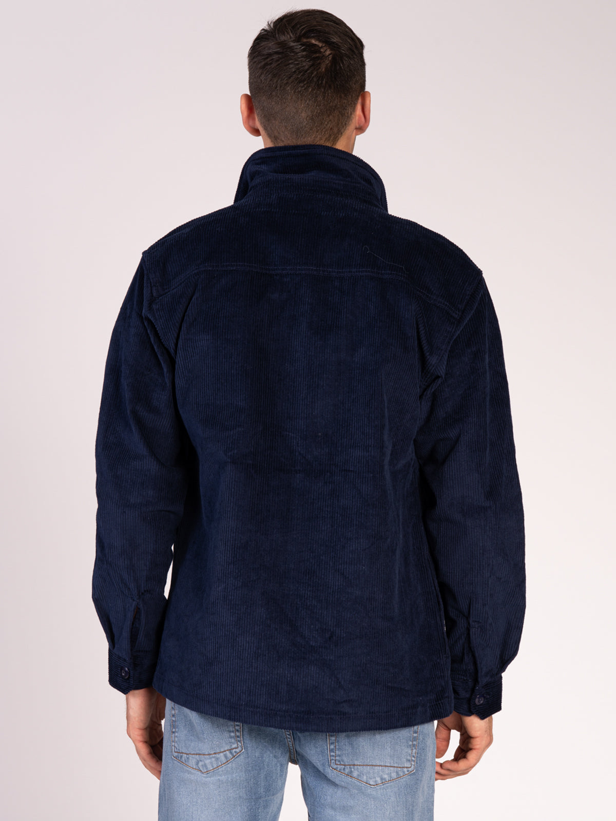 OVERSHIRT IN VELLUTO|Colore:Blu